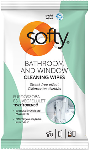 Softy Glass&Window Wet Wipes